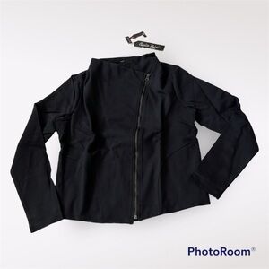 CHARLIE PAIGE Black long sleeve zip up Women’s Jacket size S/M